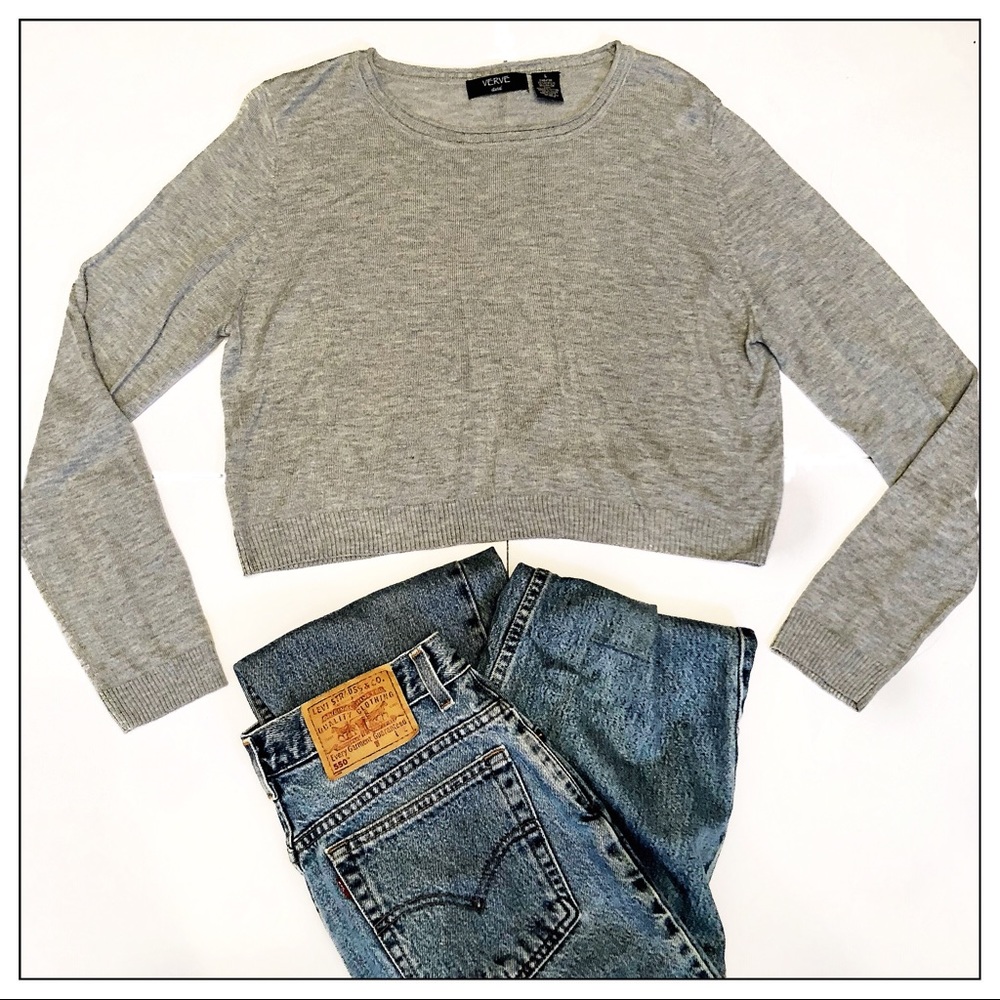 Verve Ami Long Sleeve Cropped Sweater - Picture 2 of 7